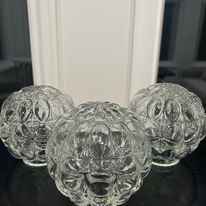 Vintage RARE Bubble Glass Orb Ceiling Single Light Fixture / Candy /Decor Bowl